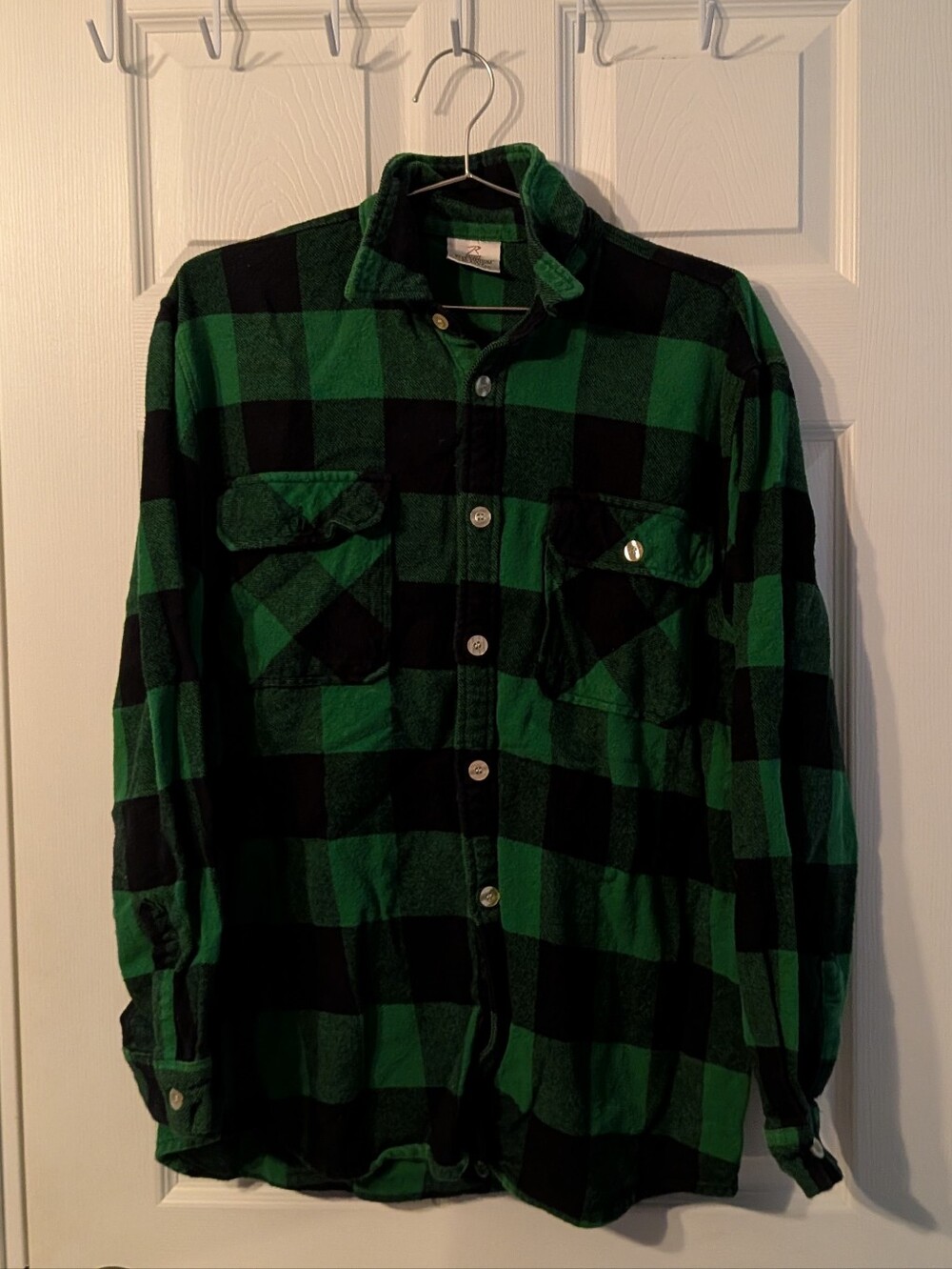 Rothco Green and Black Plaid Flannel Shirt